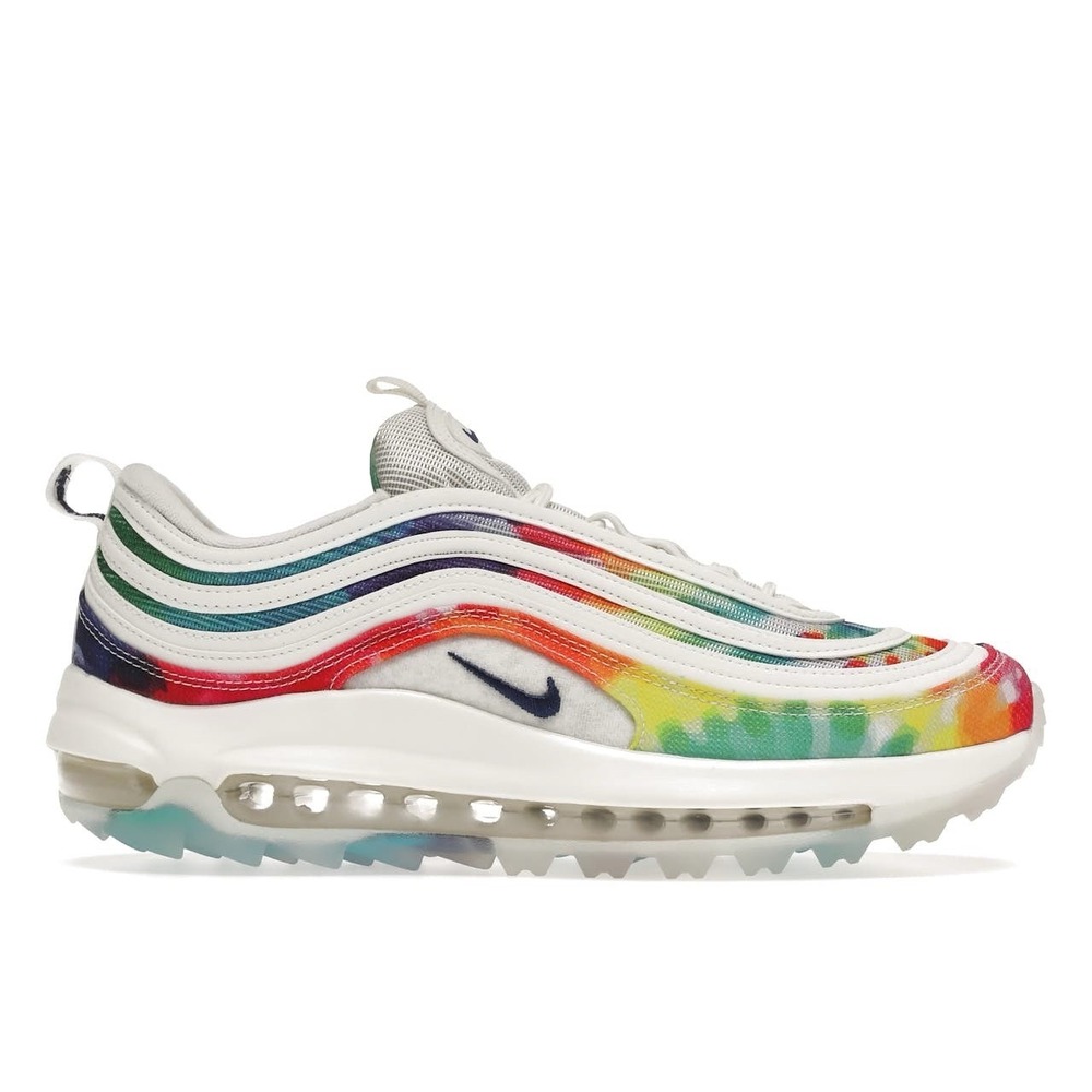 Nike Air Max 97 Golf NRG Tie-Dye Sz 8 CK1219-100 Tie Dye Rainbow Love Rare 3/20